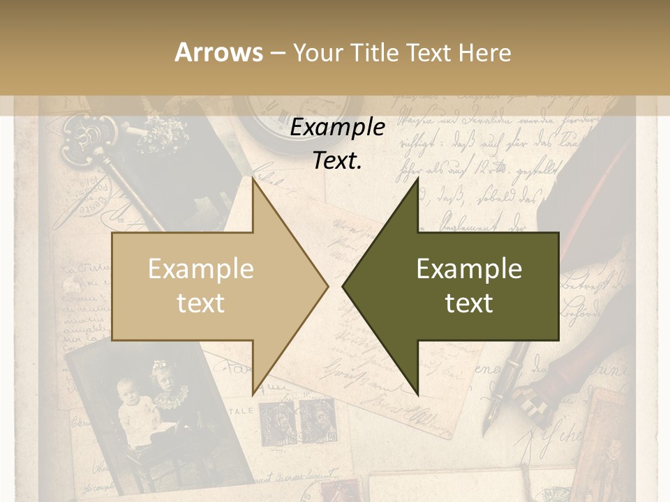 Calligraphy Quill Blank PowerPoint Template