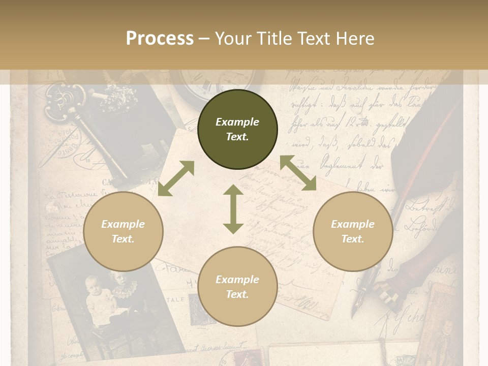 Calligraphy Quill Blank PowerPoint Template
