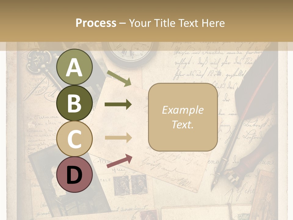 Calligraphy Quill Blank PowerPoint Template