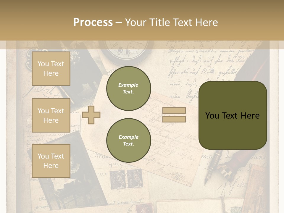 Calligraphy Quill Blank PowerPoint Template