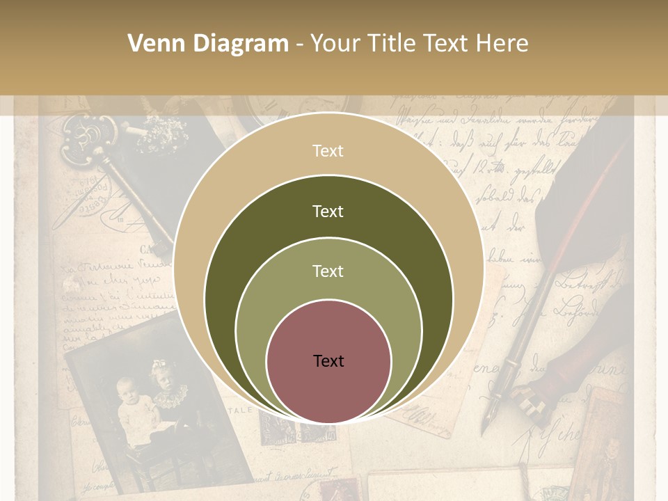 Calligraphy Quill Blank PowerPoint Template