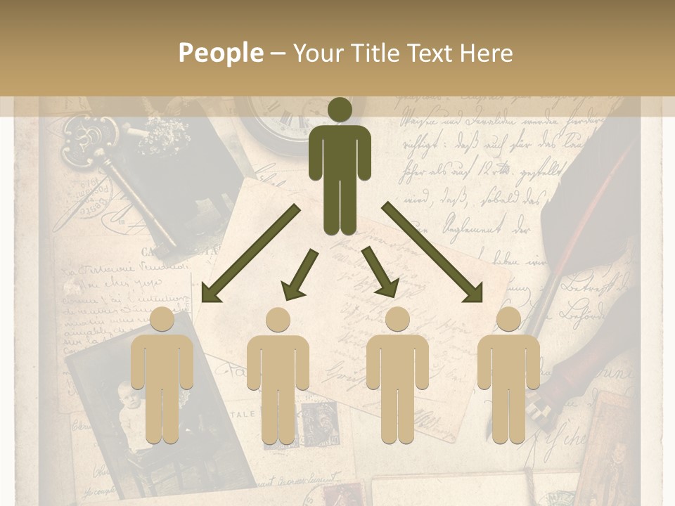 Calligraphy Quill Blank PowerPoint Template