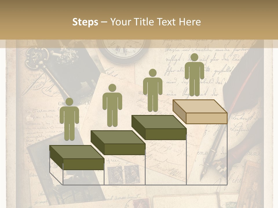 Calligraphy Quill Blank PowerPoint Template