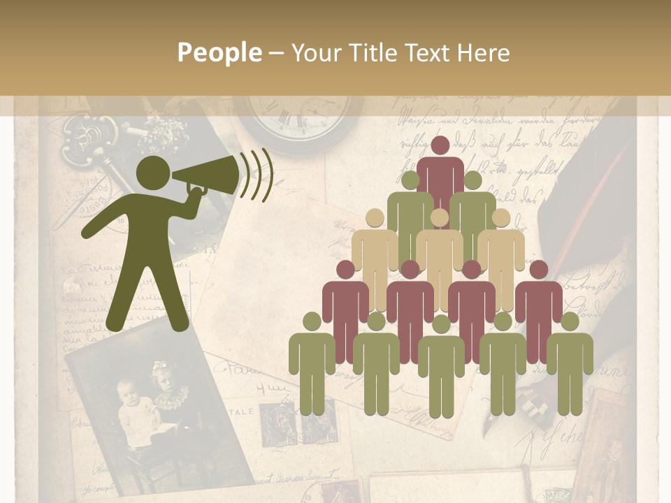 Calligraphy Quill Blank PowerPoint Template