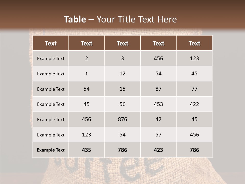 Element Bag Arabica PowerPoint Template