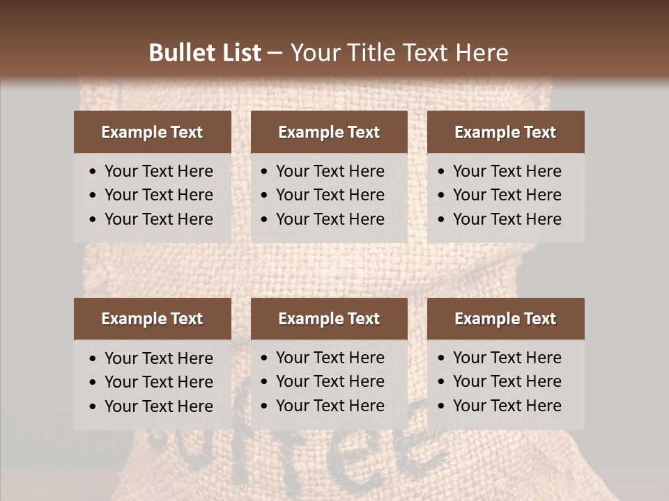 Element Bag Arabica PowerPoint Template