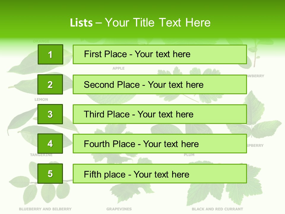 Raspberry Currant Redcurrant PowerPoint Template