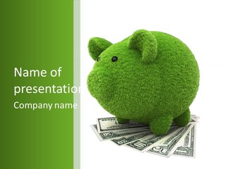 Bank Recycling Piggy PowerPoint Template