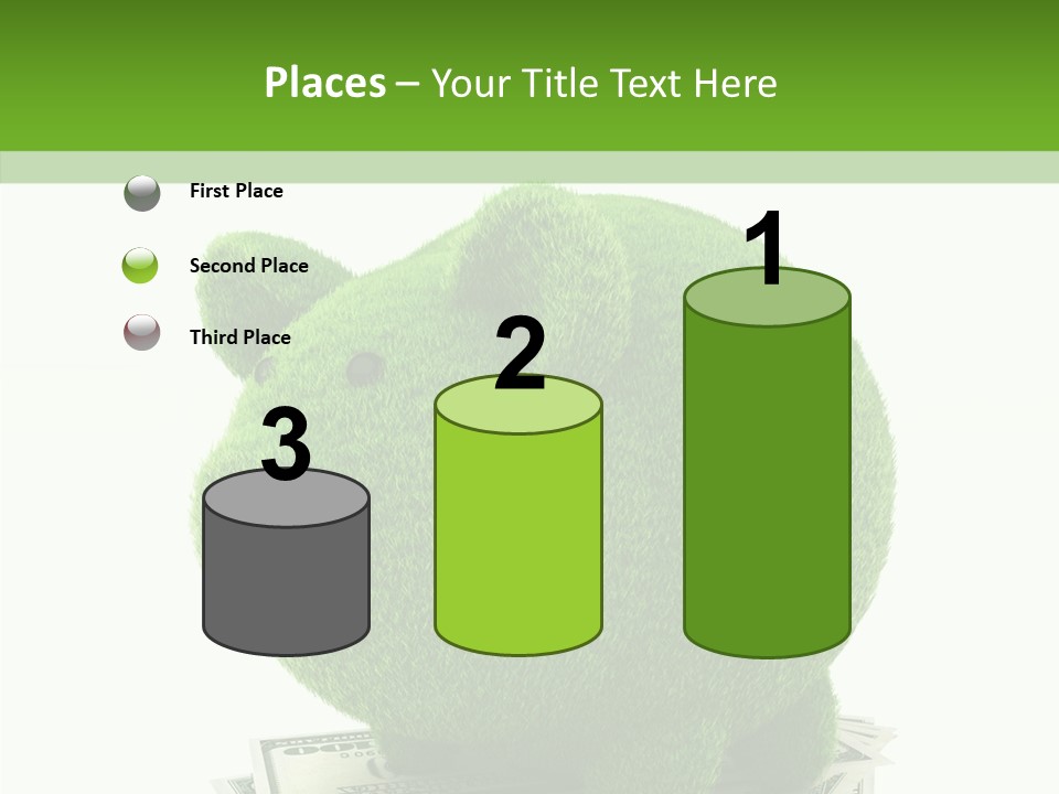 Bank Recycling Piggy PowerPoint Template