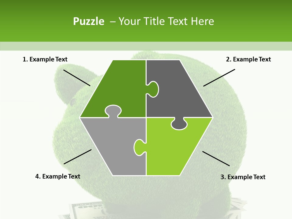 Bank Recycling Piggy PowerPoint Template