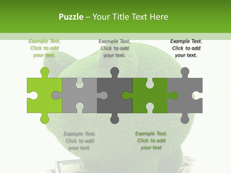 Bank Recycling Piggy PowerPoint Template