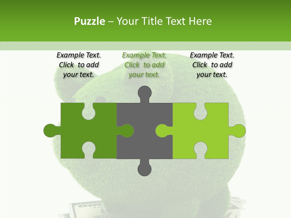 Bank Recycling Piggy PowerPoint Template