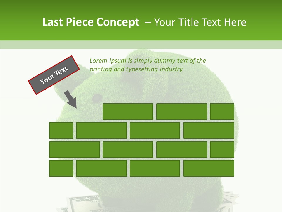 Bank Recycling Piggy PowerPoint Template