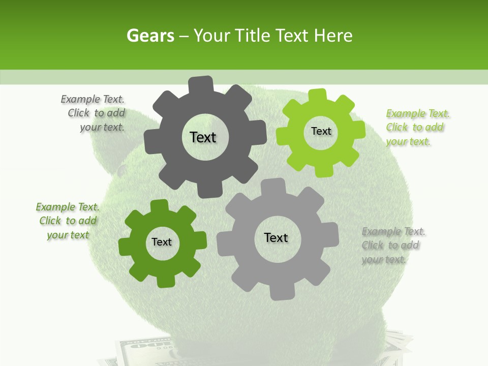 Bank Recycling Piggy PowerPoint Template