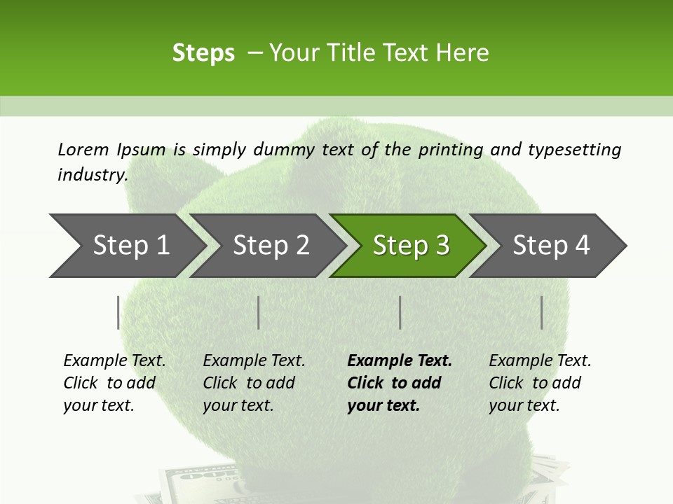 Bank Recycling Piggy PowerPoint Template