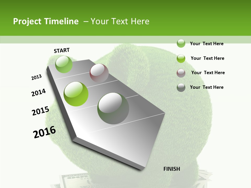 Bank Recycling Piggy PowerPoint Template