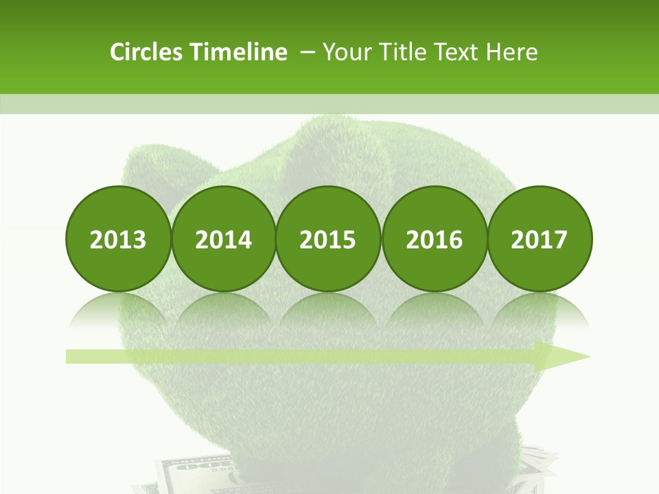 Bank Recycling Piggy PowerPoint Template