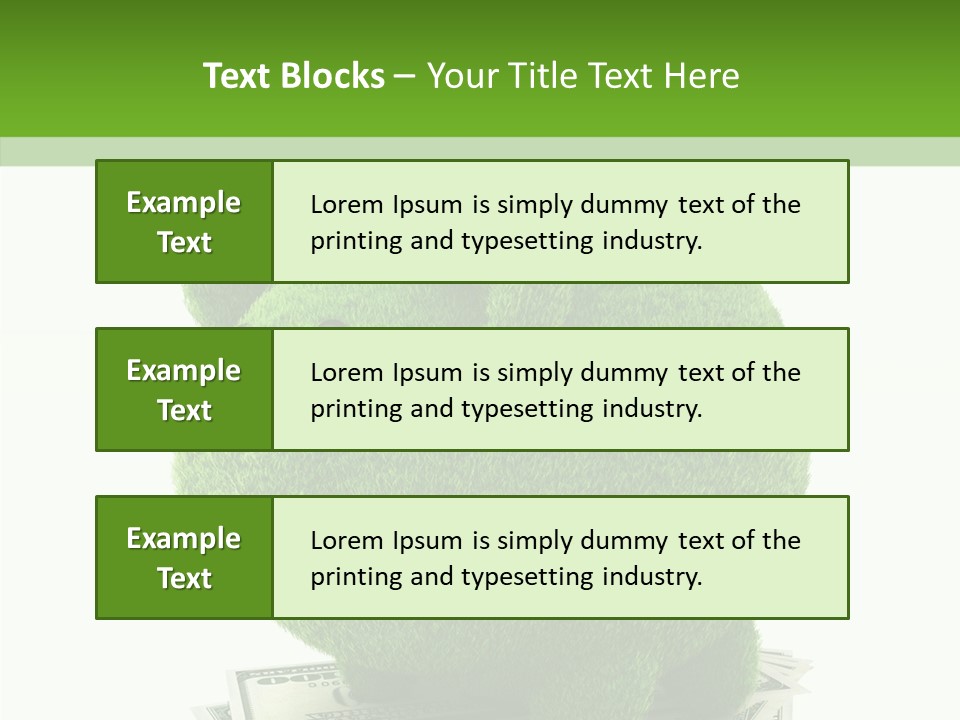 Bank Recycling Piggy PowerPoint Template