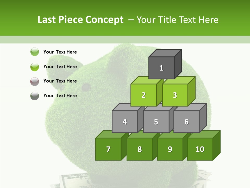 Bank Recycling Piggy PowerPoint Template