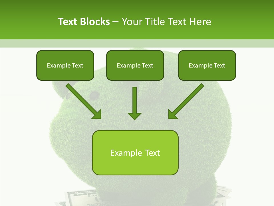 Bank Recycling Piggy PowerPoint Template