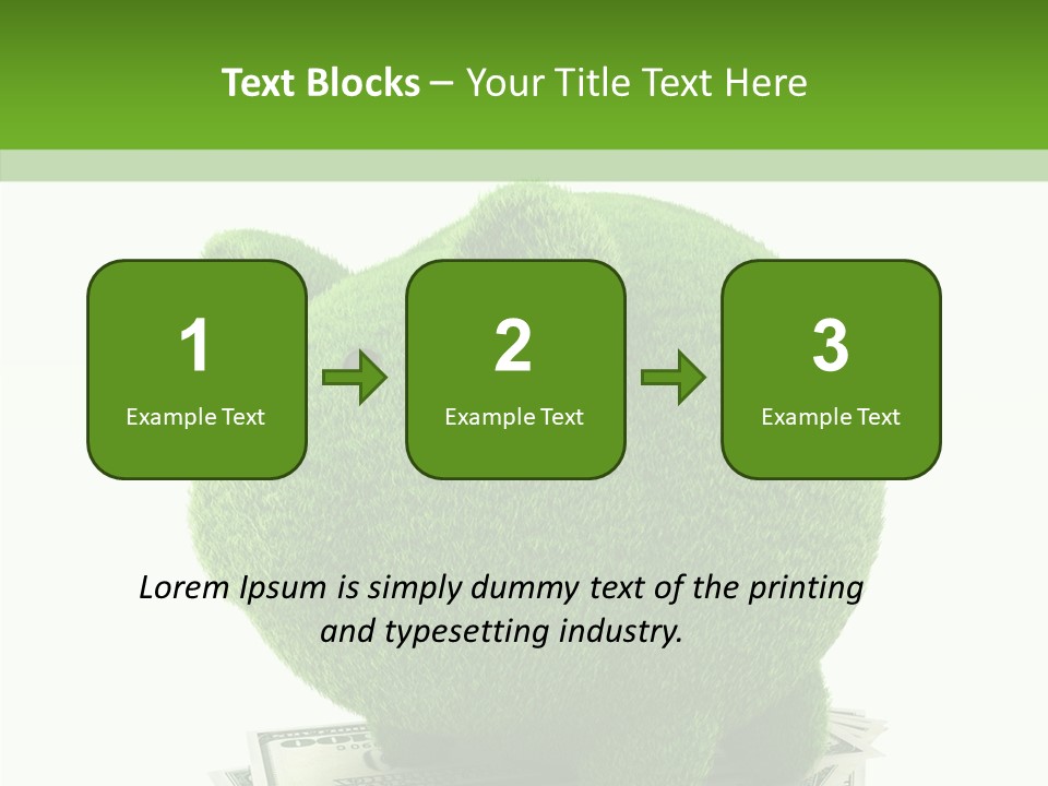 Bank Recycling Piggy PowerPoint Template