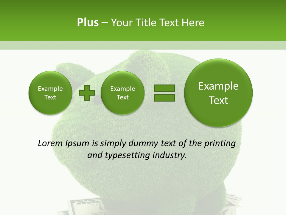 Bank Recycling Piggy PowerPoint Template