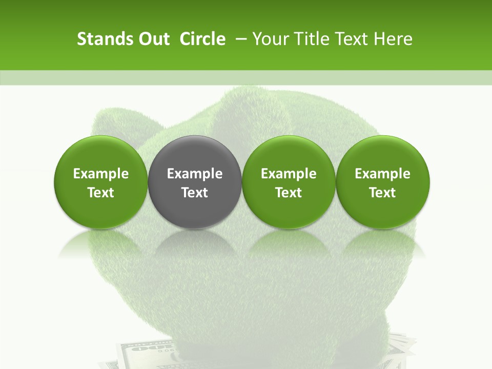 Bank Recycling Piggy PowerPoint Template