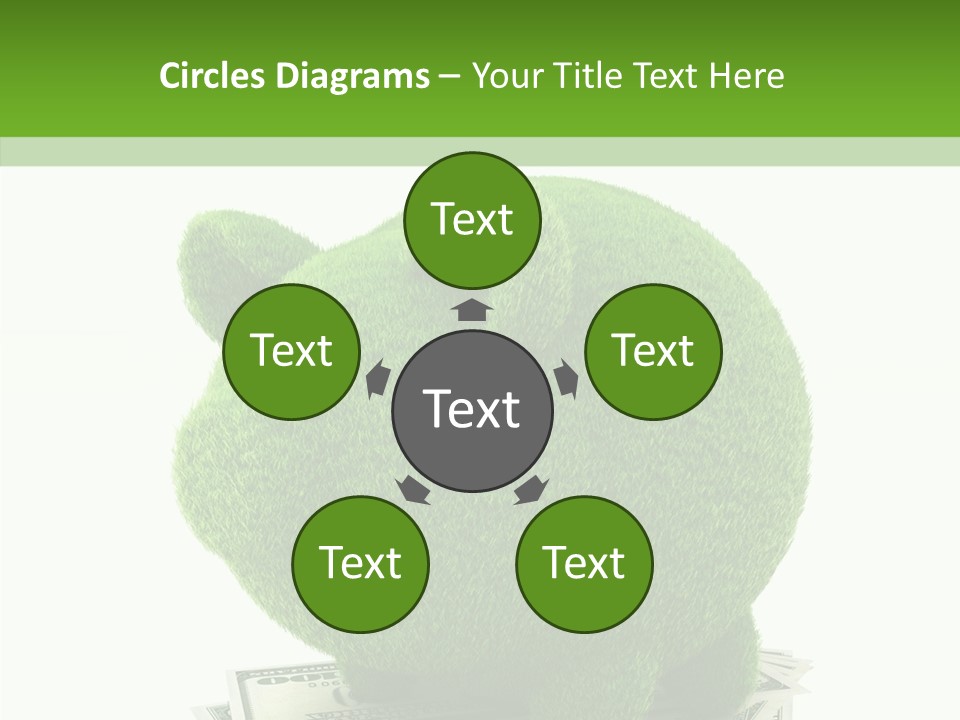 Bank Recycling Piggy PowerPoint Template