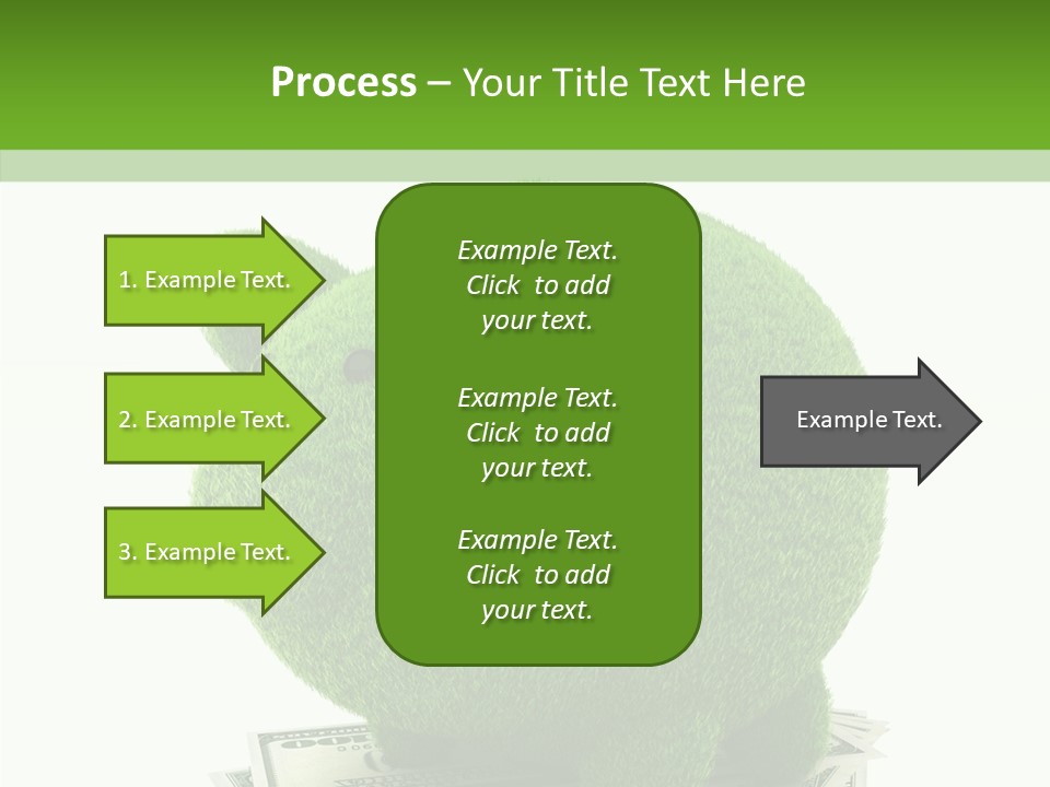 Bank Recycling Piggy PowerPoint Template
