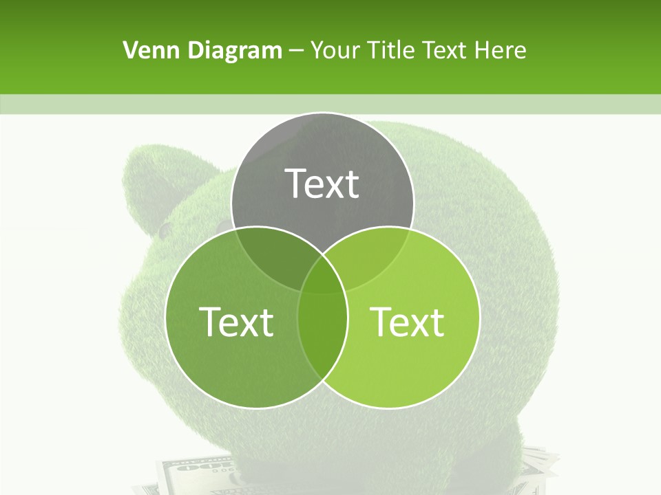 Bank Recycling Piggy PowerPoint Template