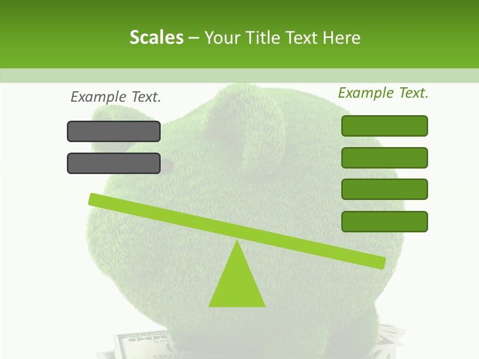Bank Recycling Piggy PowerPoint Template