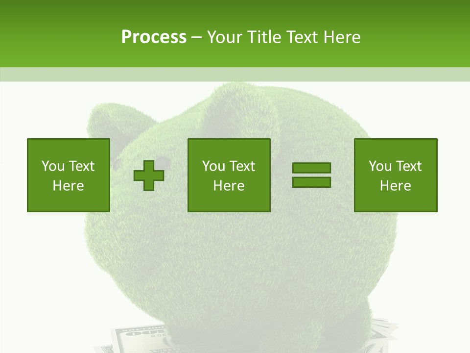 Bank Recycling Piggy PowerPoint Template
