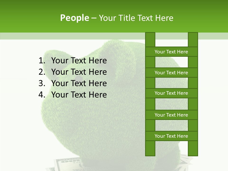 Bank Recycling Piggy PowerPoint Template