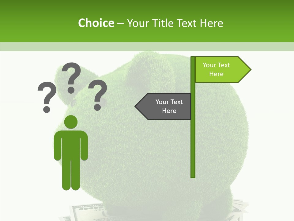 Bank Recycling Piggy PowerPoint Template