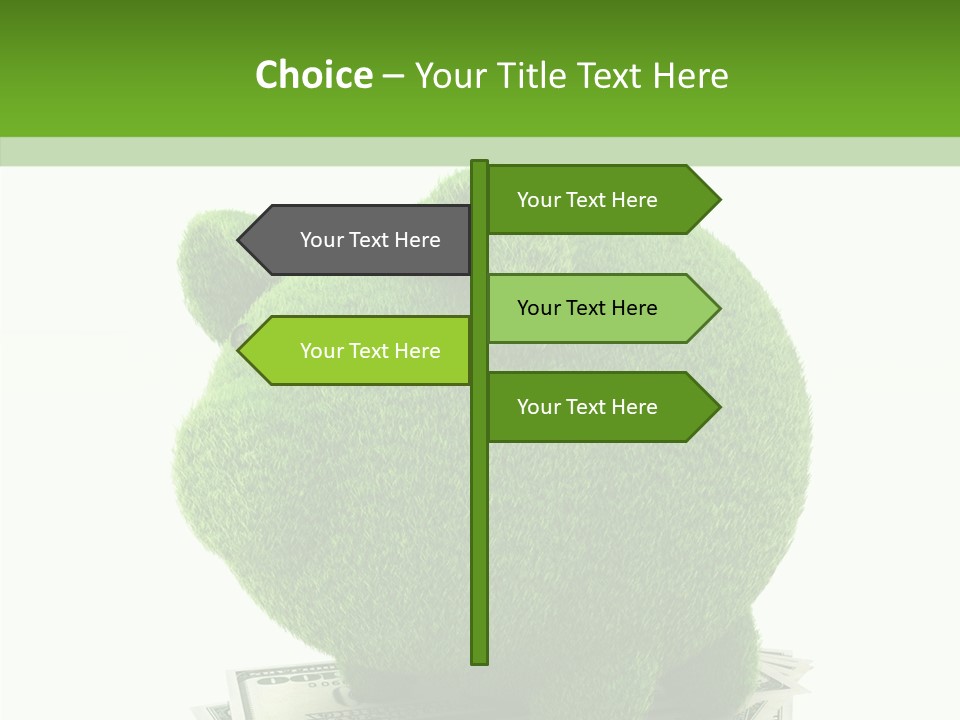 Bank Recycling Piggy PowerPoint Template