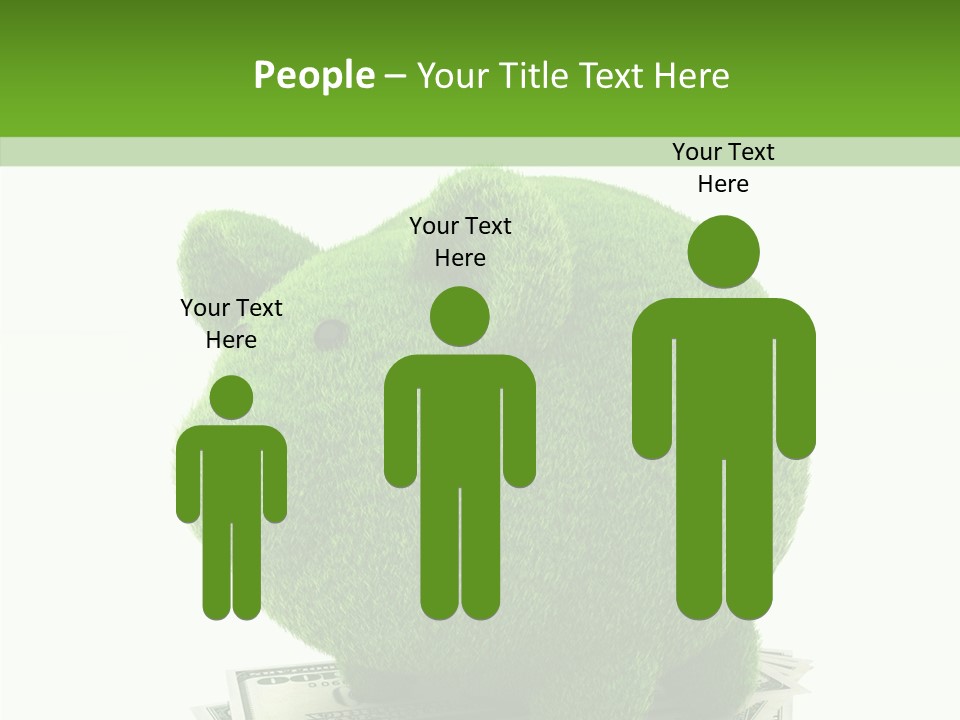 Bank Recycling Piggy PowerPoint Template