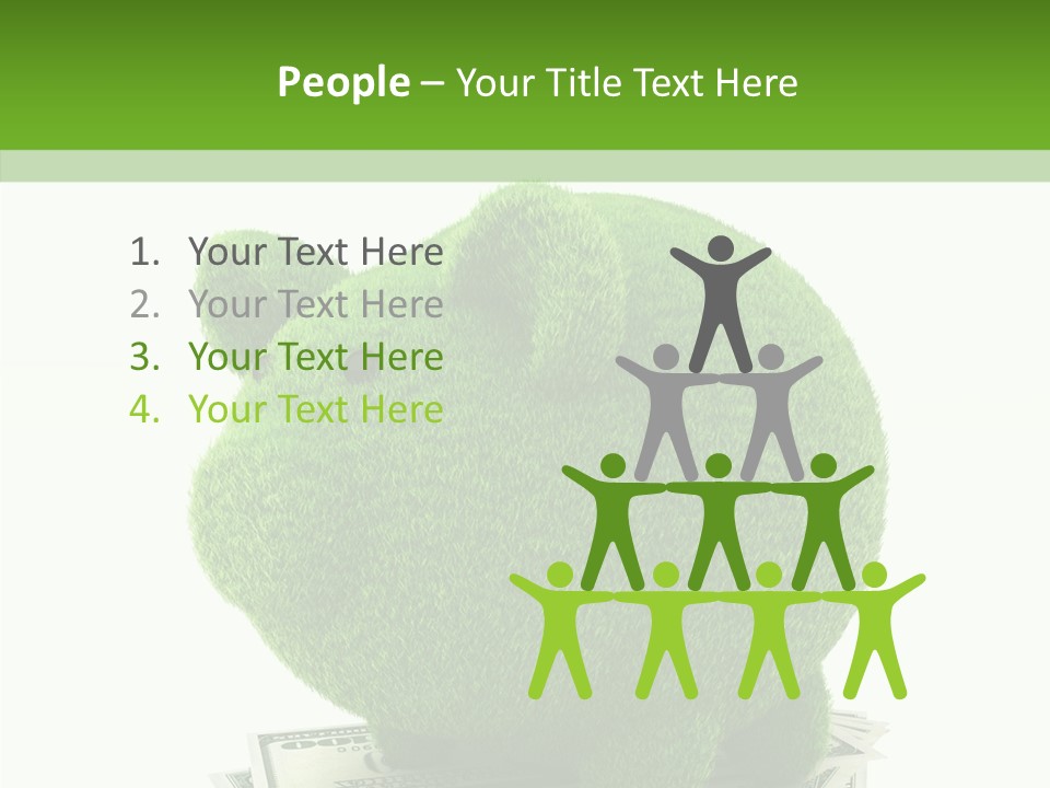 Bank Recycling Piggy PowerPoint Template