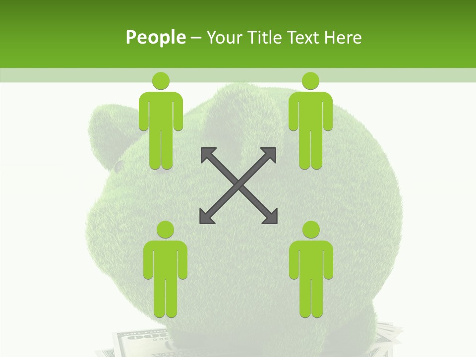 Bank Recycling Piggy PowerPoint Template