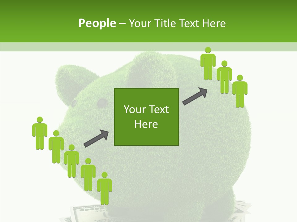 Bank Recycling Piggy PowerPoint Template
