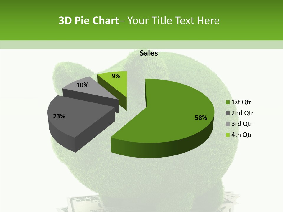 Bank Recycling Piggy PowerPoint Template