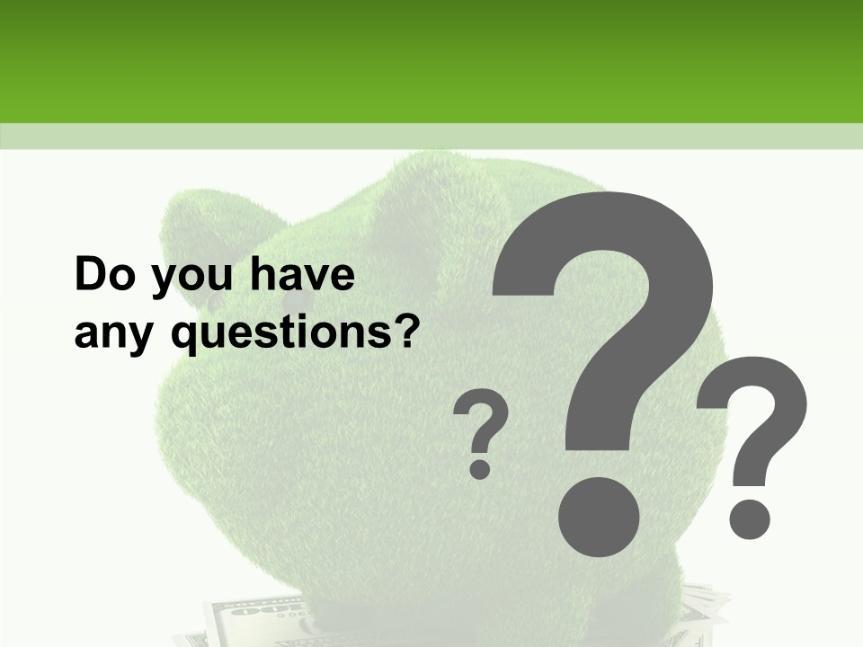 Bank Recycling Piggy PowerPoint Template