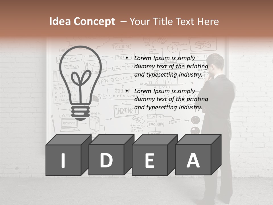Whiteboard Idea Success PowerPoint Template
