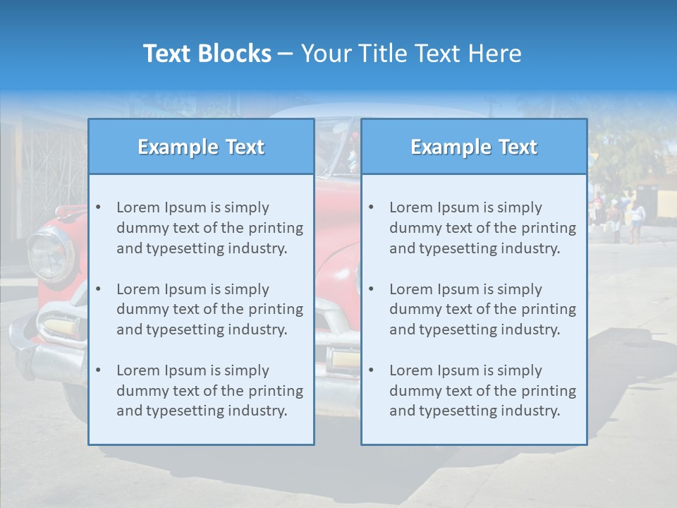 Chevrolet Fifties Transport PowerPoint Template