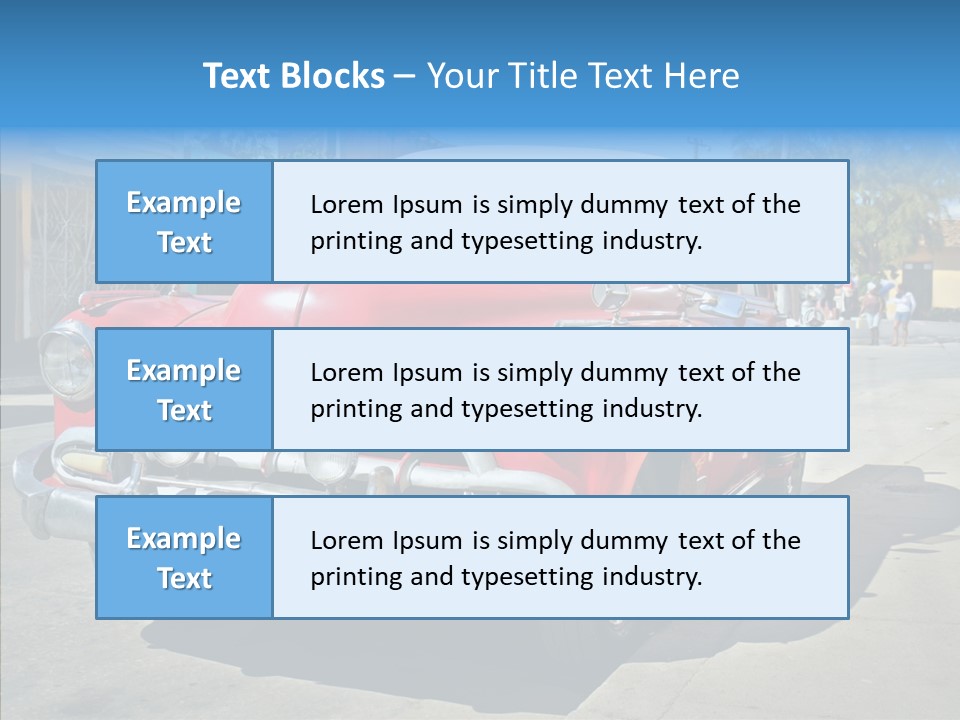 Chevrolet Fifties Transport PowerPoint Template