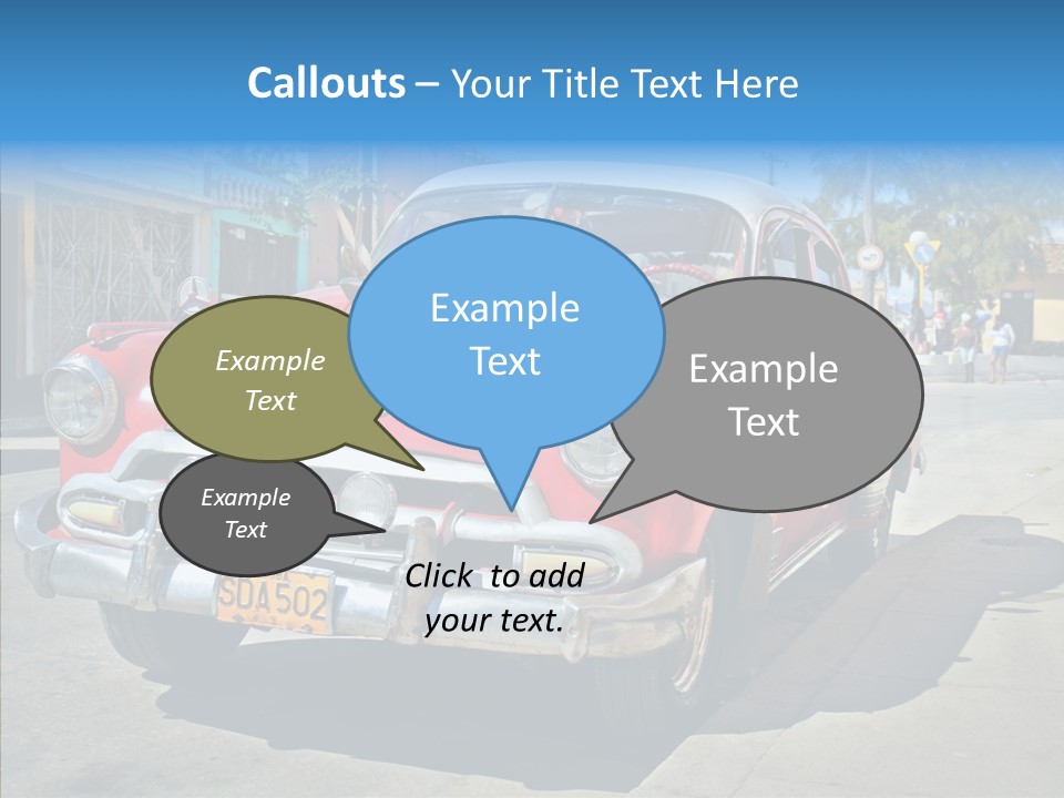 Chevrolet Fifties Transport PowerPoint Template