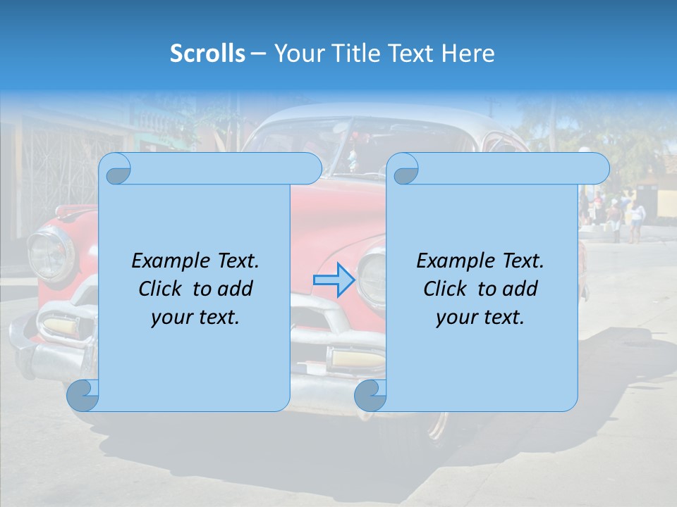 Chevrolet Fifties Transport PowerPoint Template