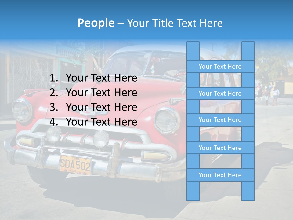 Chevrolet Fifties Transport PowerPoint Template