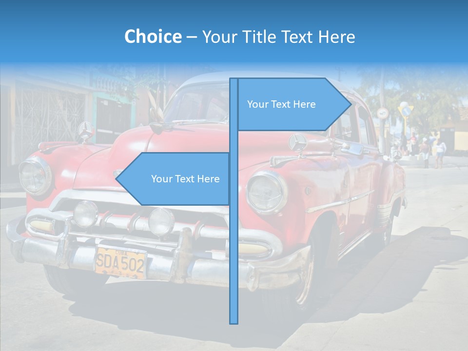 Chevrolet Fifties Transport PowerPoint Template