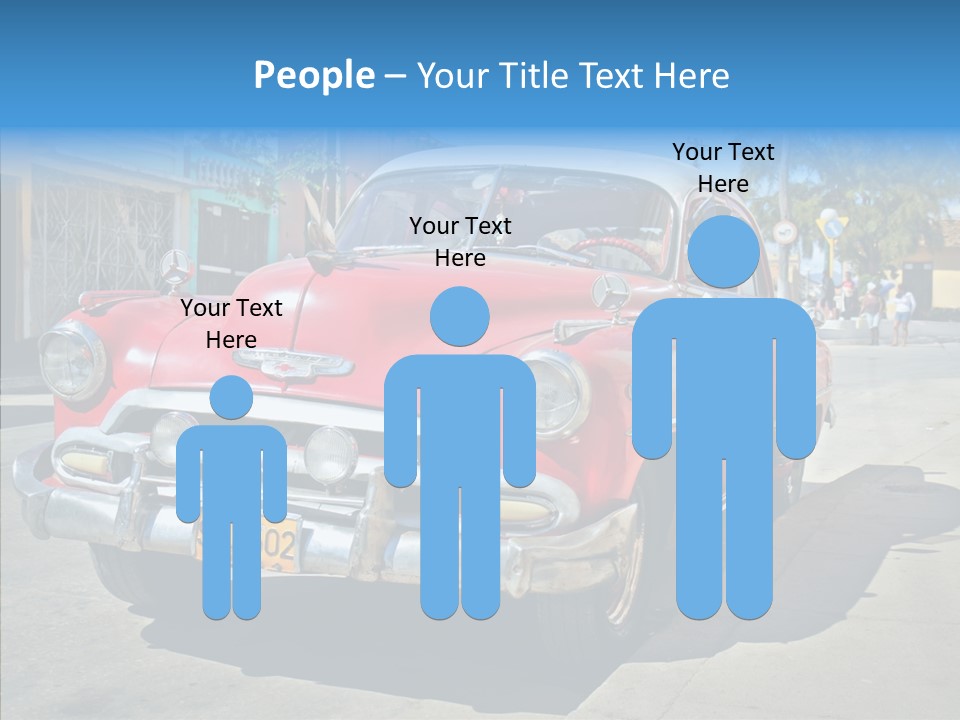 Chevrolet Fifties Transport PowerPoint Template