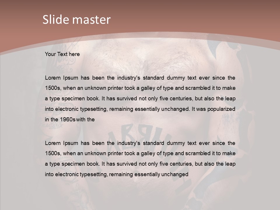 Sportive Man Physical PowerPoint Template